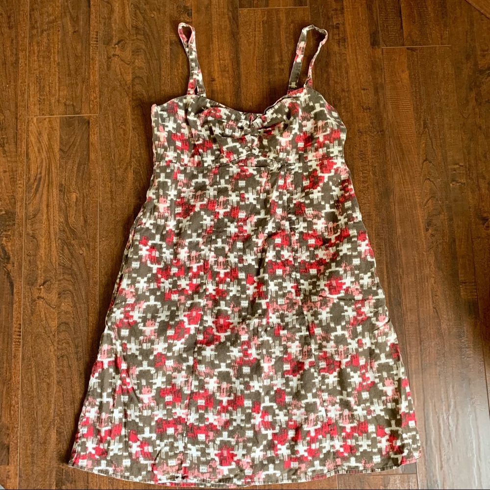Patagonia Organic Cotton Brown and Pink Sundress